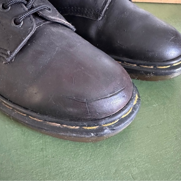 VTG England #1420 Dr. Martens OG 20-Eyelet Lace-Up Boots in Black Leather - Picture 7 of 16